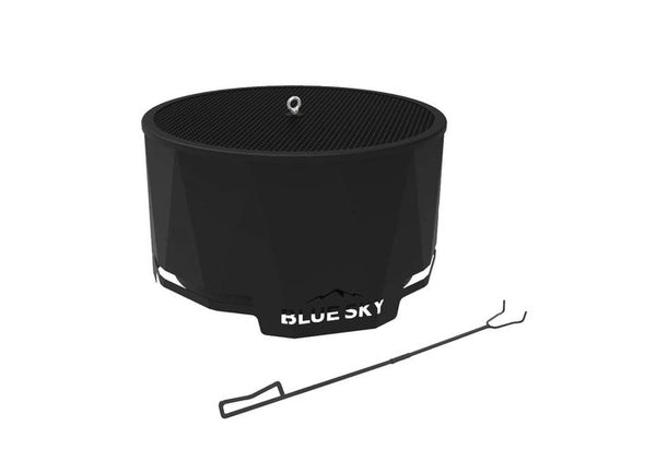 Blue Sky Outdoor Living High Efficiency Peak Patio Fire Pit w/ Spark Screen - 23.9" Diameter • PFP2416-C