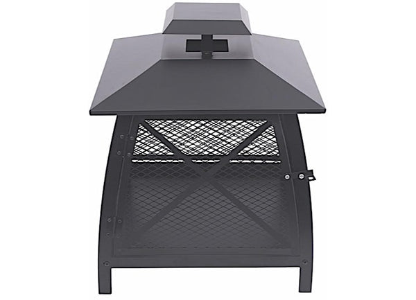 Blue Sky Outdoor Living 20” Square Wood Burning Outdoor Fireplace with 360-Degree View • WBF20