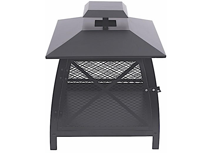 Blue Sky Outdoor Living 20” Square Wood Burning Outdoor Fireplace with 360-Degree View • WBF20