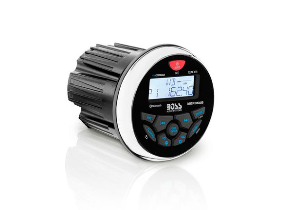 BOSS Audio Systems Marine Gauge Stereo System - Digital Media MP3 Player, Bluetooth Audio Head Unit • MGR350B