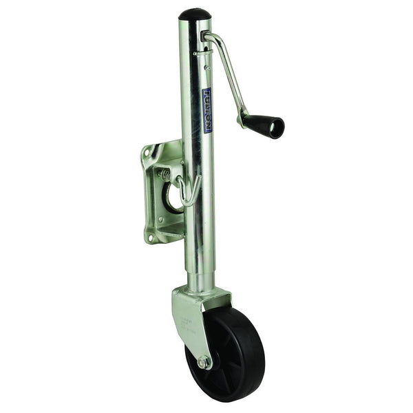 Fulton Marine Trailer Jack, 1,200 lbs. Lift Capacity, Sidewind, Bolt-On Side Mount, 10 Inch Travel • TJ12000101