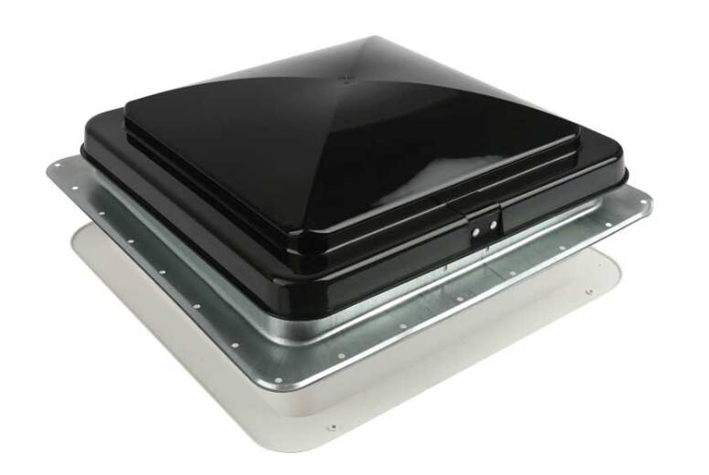 Heng's Universal Roof Vent Non-Powered with Exchange Lid - 14' Smoke • 74111A-C1G1