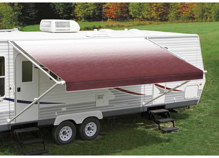 Carefree Fiesta 18' Burgundy Shale Fade Vinyl RV Awning Roller Assembly • EA186A00