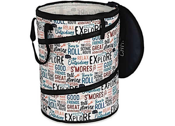 Camco Life is Better at the Campsite Pop-Up Container, 24-Inches x 18-Inches, Graffiti Design • 42998