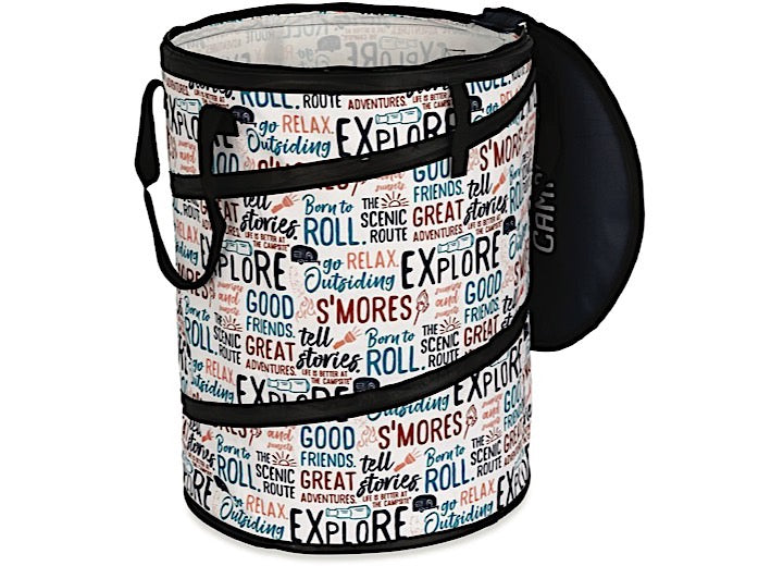 Camco Life is Better at the Campsite Pop-Up Container, 24-Inches x 18-Inches, Graffiti Design • 42998
