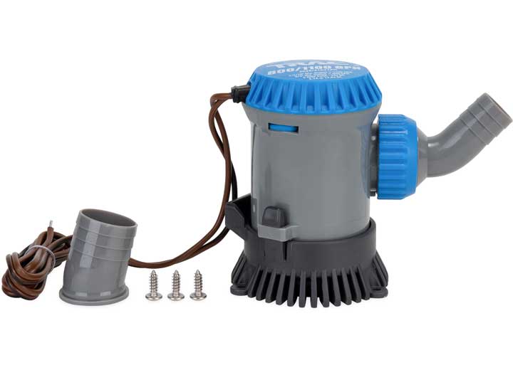 TRAC Bilge Pump, 800/1100GPH, 3/4" & 1-1/8" Outlets • 69301