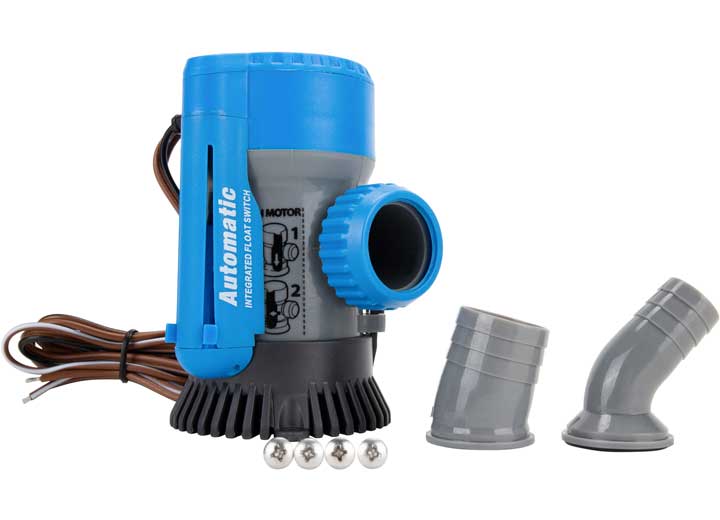 TRAC Automatic Bilge Pump- 800 / 1100 GPH, 3/4" and 1-1/8" Outlets • 69311