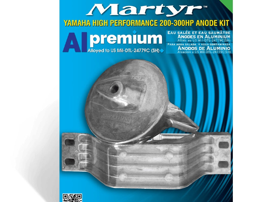Martyr Aluminum Anode Kit - Yamaha High Performance 200-300 HP • CMYHP200300KITA