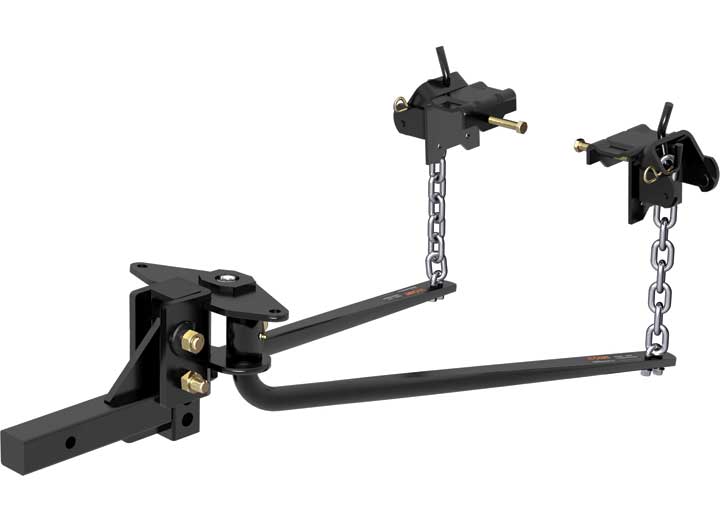 Curt Round Bar Weight Distribution Hitch with Integrated Lubrication (8-10K) • 17052
