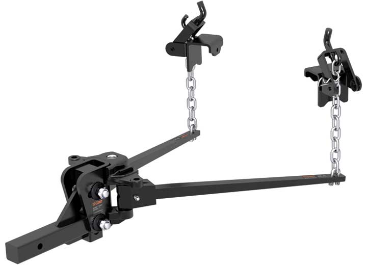 Curt Short Trunnion Bar Weight Distribution Hitch (10k - 15k lbs., 28-3/8" Bars) • 17333