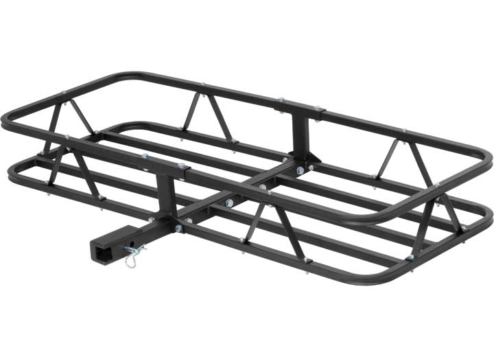 Curt 48" X 20" Black Steel Basket Cargo Carrier (1-1/4", 2" Adapter, 500 Lbs.) • 18145