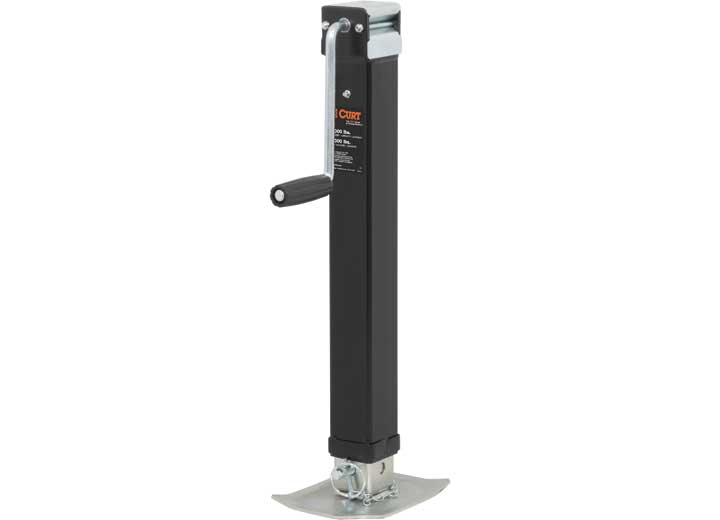 Curt Direct-Weld Square Jack w/ Side Handle (8.000 LBS, 15" Travel) • 28575