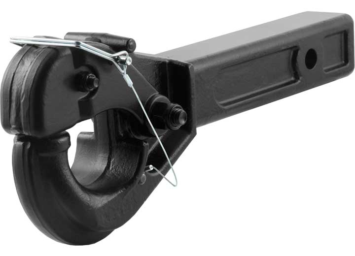 Curt Receiver-Mount Pintle Hook, 2" Shank, 20,000 lbs., 2-1/2" Lunette Rings • 48004