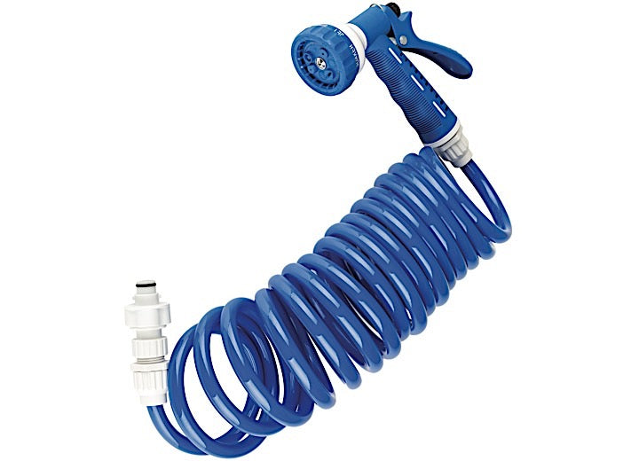 Dura Faucet RV Exterior Quick Connect Sprayer & Hose Kit – Blue/White • DF-SA187-WT