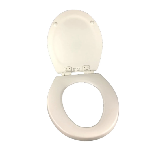 Dometic Slow-Close Wood Seat, 310/311, White • 385312075