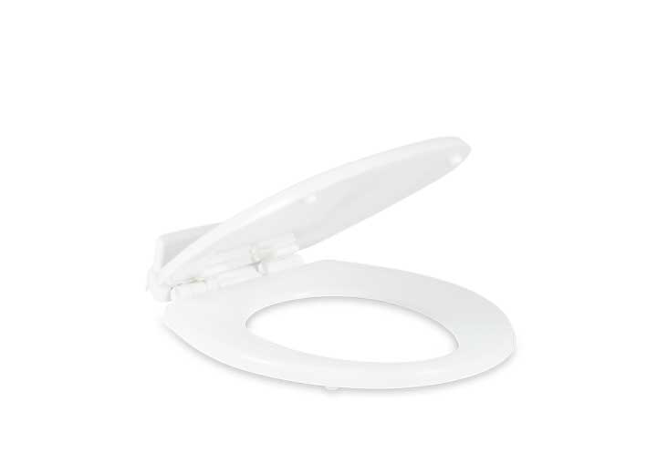 Dometic White Wood Slow Closer Toilet Seat for 310 Model Toilets • 385312073