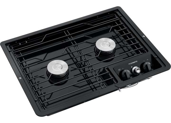 Dometic 2-Burner Drop-In Gas Cooktop, Black • 9108917574