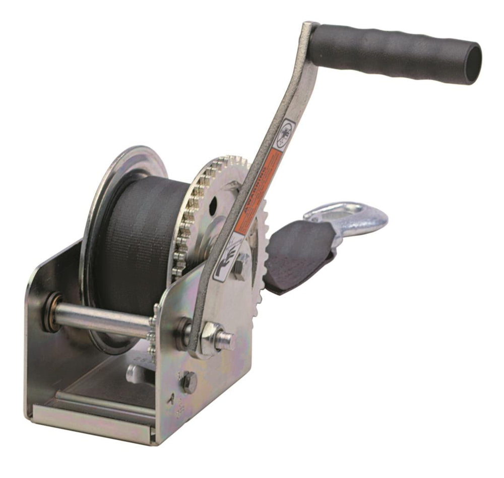 Dutton-Lainson Pulling Winch, 15' Strap, 1,100 lbs, Zinc Plated • 15191