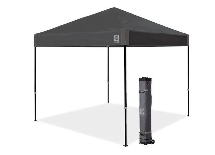 E-Z Up Ambassador Shelter 10' x 10' - Steel Gray • AMB3SBKF10SG