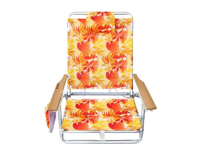 E-Z Up Hurley Deluxe Backpack Wood Arm Beach Chair – Deluxe Tangerine • CHHRDLXWCHTN