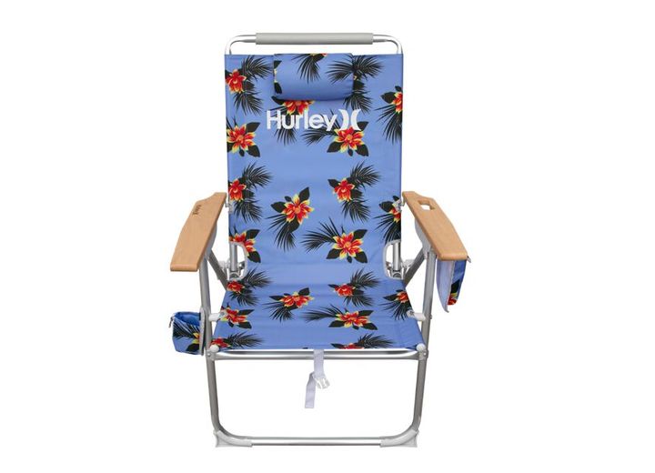 E-Z Up Hurley Hi-Boy Wood Arm Beach Chair – Sky • CHHRHBMSKY