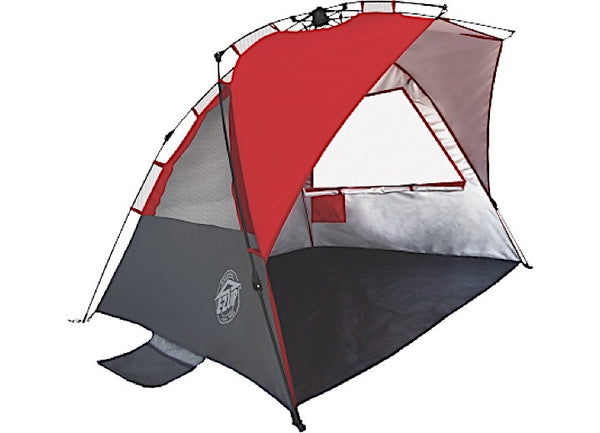 E-Z UP Wedge Beach & Sport Tent, 8', Red, Carry Bag • WT8PN