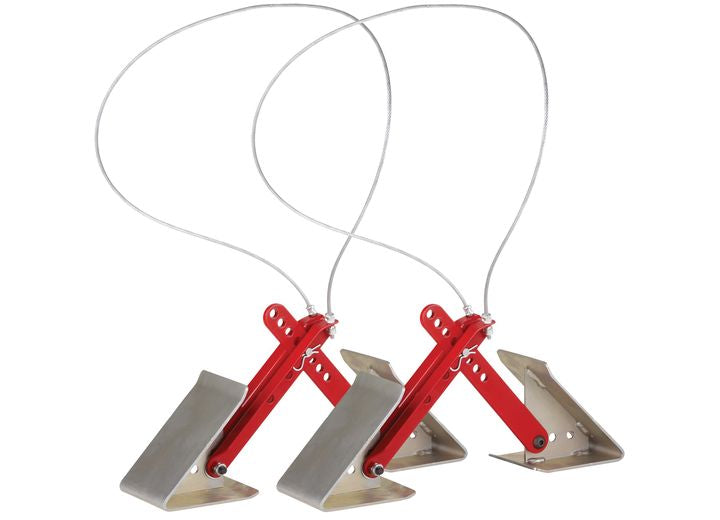 Fastway ONEstep Tandem Axle Wheel Chock, Adjusts 16"-24" - Pair • 84-00-4840