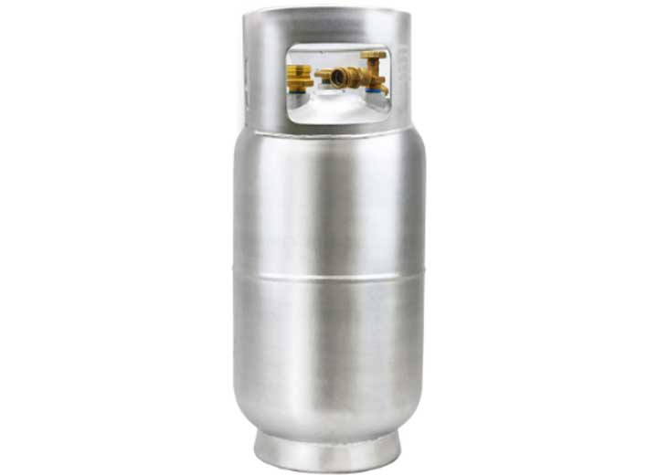 Flame King 33.5lb Aluminum Forklift Propane Tank Cylinder with Gauge • YSN335-ALM