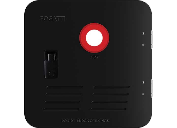 Fogatti 15" x 15" Black Door for RV Tankless Water Heater • FSBD-1515/BLACK