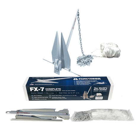 Fortress 4 lb Aluminum/Magnesium Alloy Fluke Anchor Kit • FX-7-AS