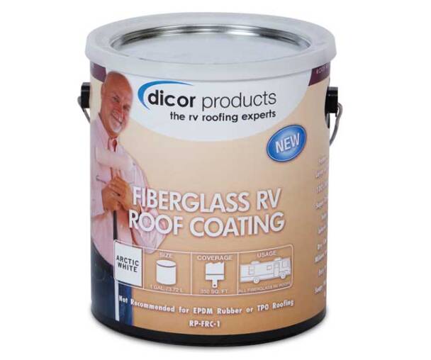 Dicor Fiberglass RV Roof Coating 1 Gallon • RP-FRC-1