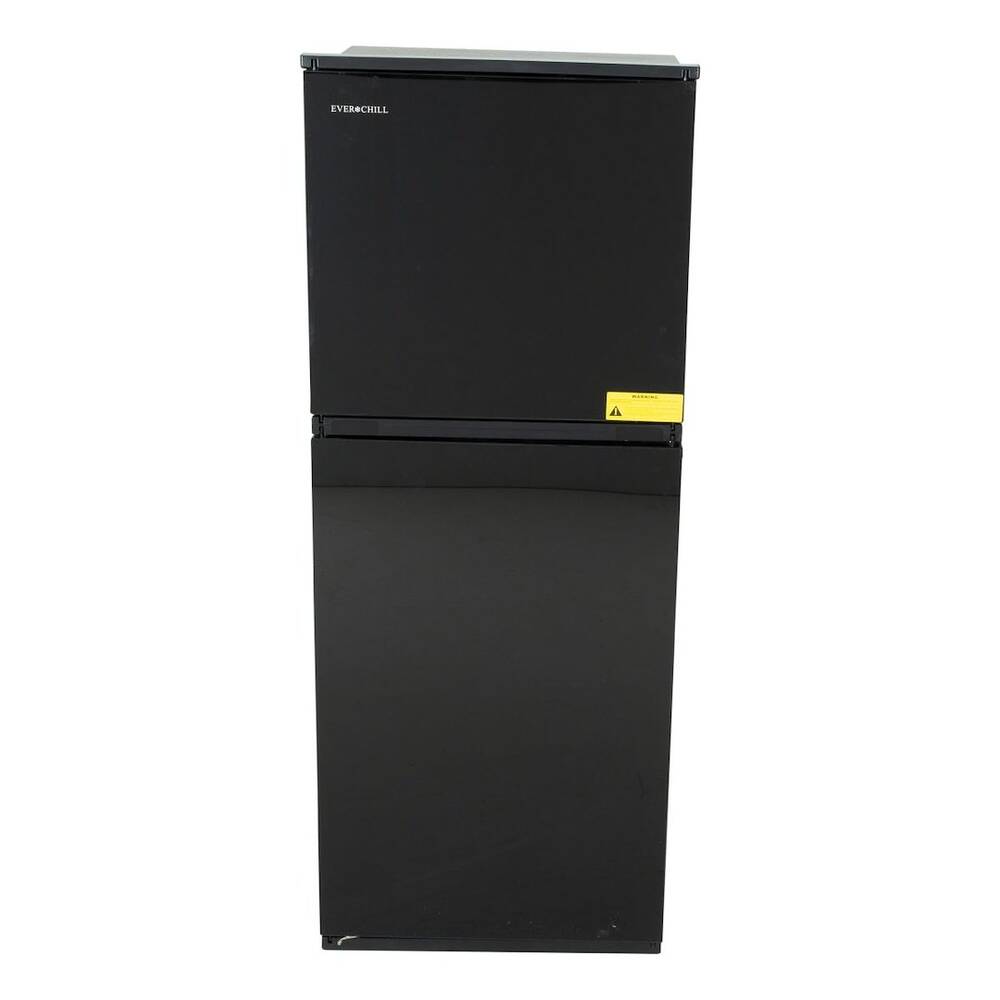 Everchill RV Refrigerator - 12V, 10.7 cu. ft., Dual Swing Doors, Black • 107751