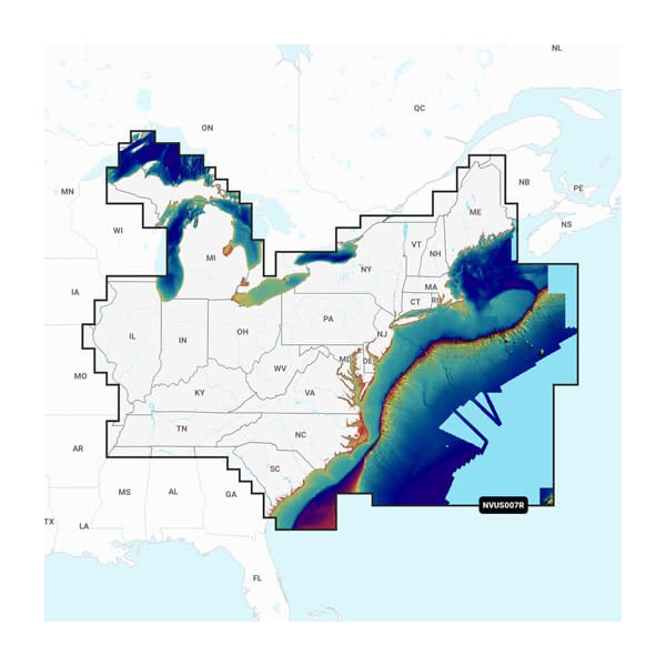 Garmin Navionics+ Vision+ US East • 010-C1291-00