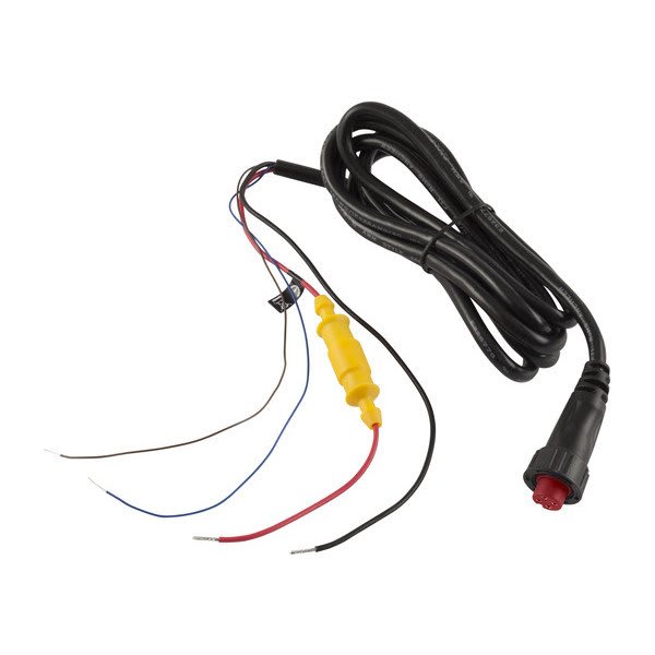 Garmin 4-Pin 6' Threaded Power/Data Cable with NMEA/Bare Wires Connectors for ECHOMAP CHIRP 7Xdv/7Xsv Fish Finders • 010-12445-00