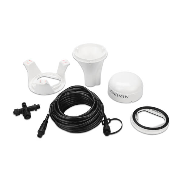 Garmin GPS 24xd White GPS Antenna with 6' NMEA Cable and Surface/Pole Mount • 010-02316-10