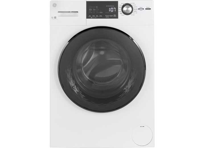 GE Appliances Front Load Washer With Steam - 24" - 2.4 Cubic Ft • GFW148SSMWW