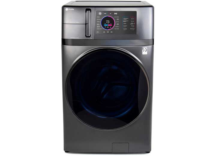 GE Appliances ENERGY STAR 4.8 cu. ft. Capacity UltraFast Combo with Ventless Inverter Heat Pump Technology Washer/Dryer • PFQ97HSPVDS