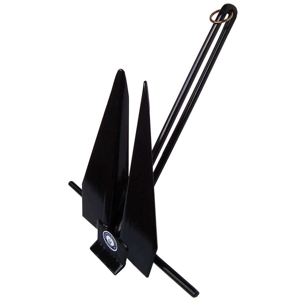 Greenfield 6 lb Black Vinyl Coated Iron Slip Ring Fluke Anchor • 669-6-B