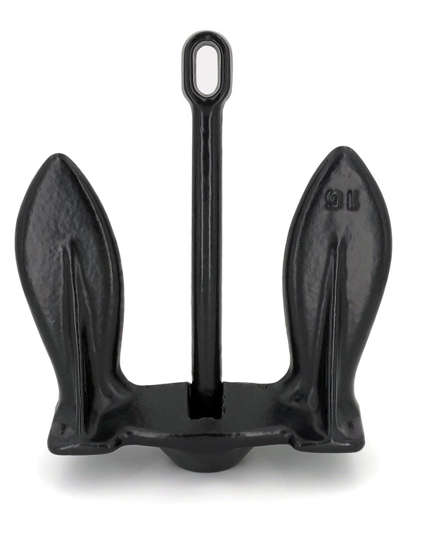 Greenfield 20 lb Black PVC Coated Iron Navy Anchor • 920-B