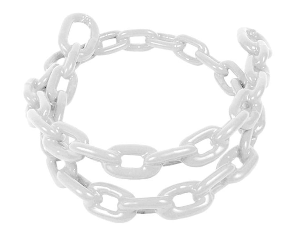Greenfield 1/4" D x 4' L White PVC-Coated Steel Anchor Chain • 2115-W
