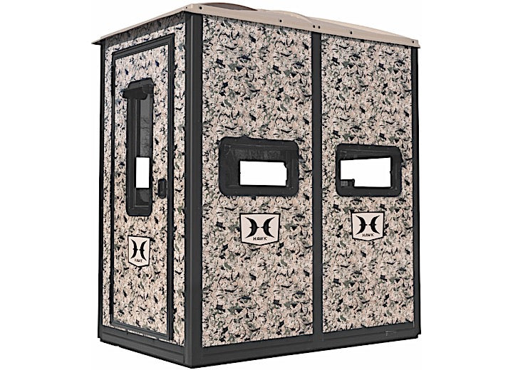 Hawk Double Box Blind with 10' Elite Tower • HWK-BBB2000-10C