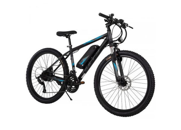 Huffy Transic + Adult 26” Pedal-Assist Electric Mountain Bike – 36V, 350W, Black • E4880
