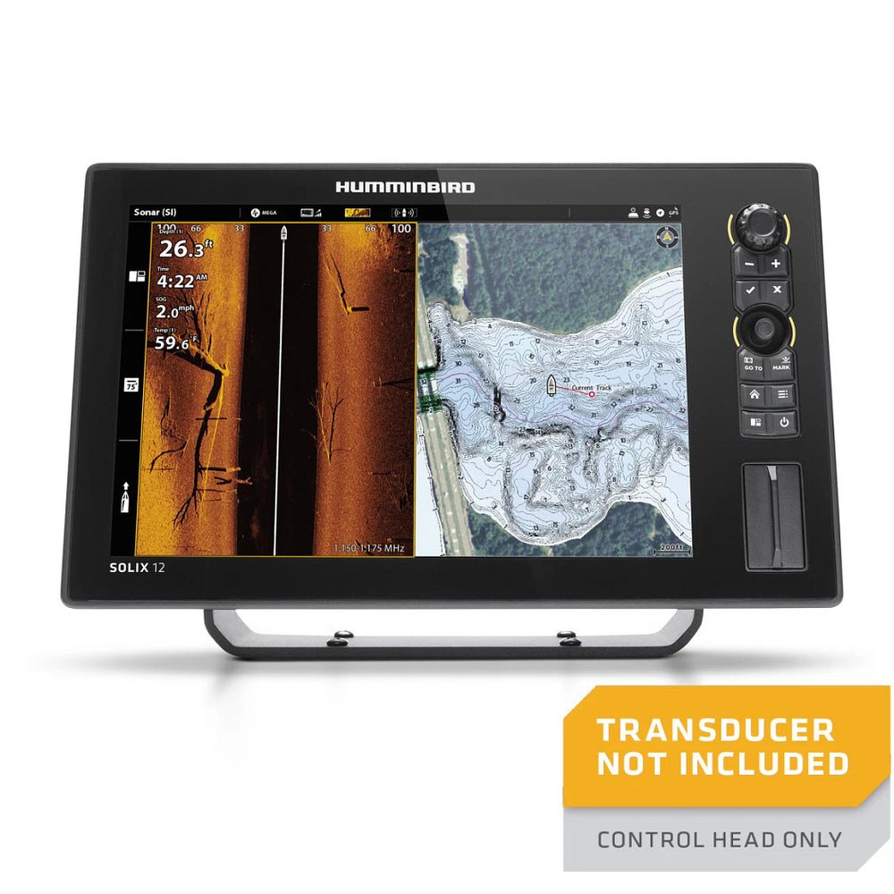 Humminbird Solix G3 12 MEGA SI+ 12.1" Fish Finder/Chartplotter with Basemap w/o Transducer • 411550-1CHO
