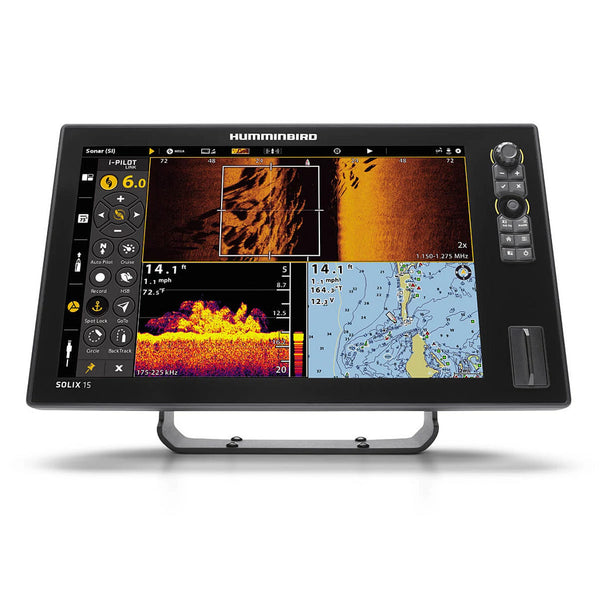 Humminbird Solix G3 15 MEGA SI+ 15.4" Fish Finder/Chartplotter with Basemap w/o Transducer • 411570-1CHO