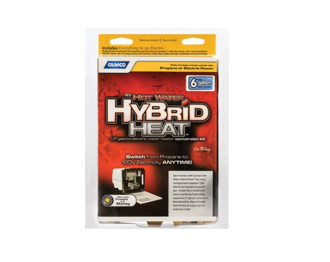 Camco Hot Water Hybrid Heat - 6 Gal • 11673