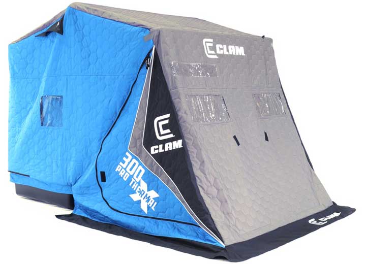 Clam X300 Pro Thermal XT Fish Trap 3 Person Portable Ice Fishing Shelter • 116845