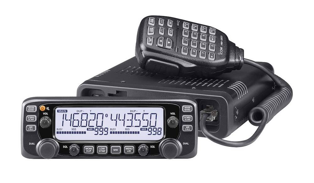 Icom 50W VHF/UHF Dual Band Transceiver • 2730A 35