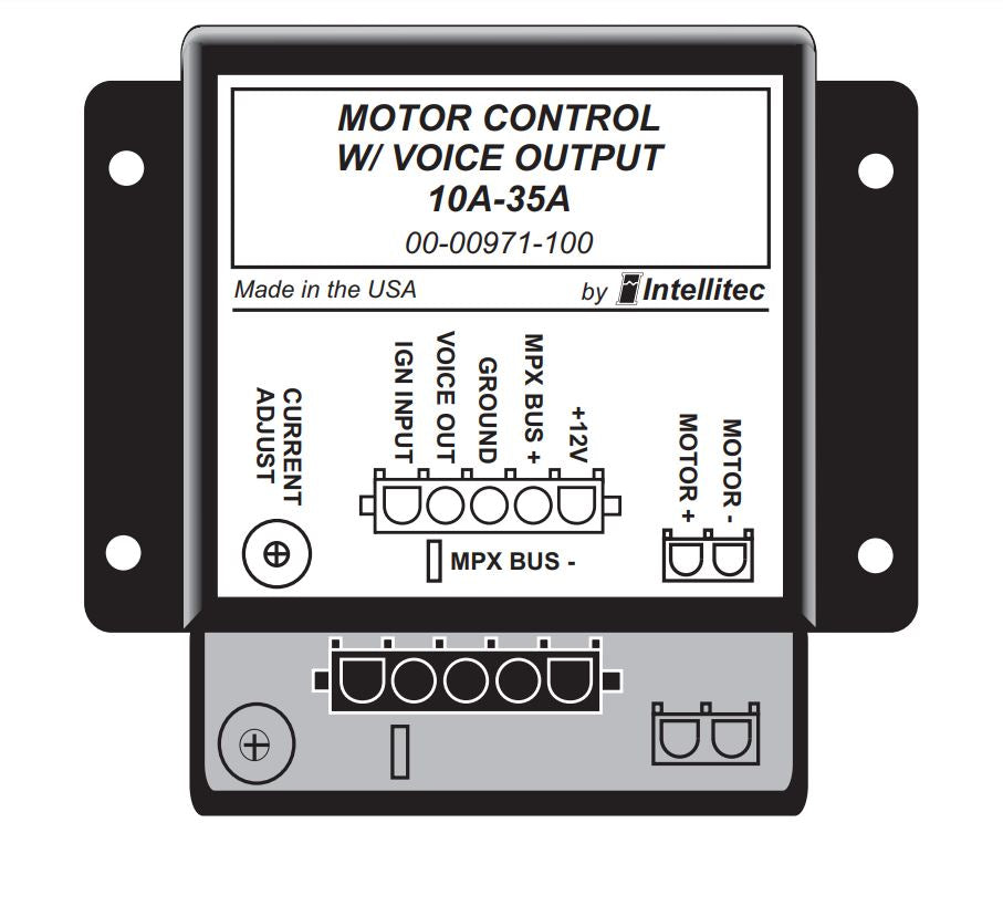 Intellitec Motor Control w/ Voice Output, 10A-35A • 00-00971-100