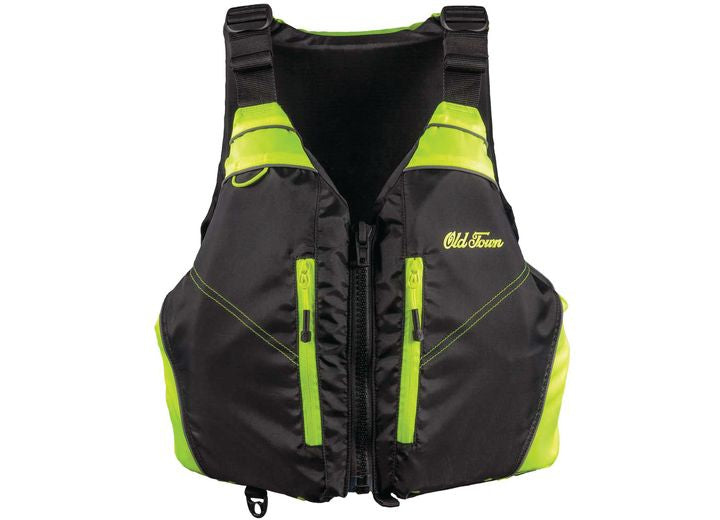 Old Town Riverstream Life Jacket - Black/Hi Vis Yellow, Unisex Adult Universal • 01.1332.9038