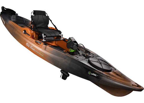 Old Town Sportsman BigWater ePDL+ 132 Kayak & Lithium Ion Battery/Charger, Ember Camo • 01.4067.0103